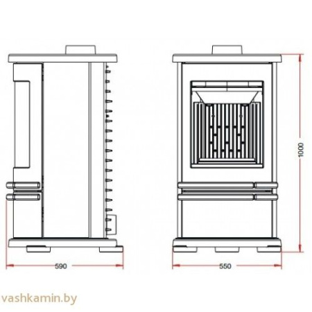 Печь камин ORENSE Invicta