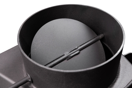 Топка АЛЬФА 800 белый/черный шамот