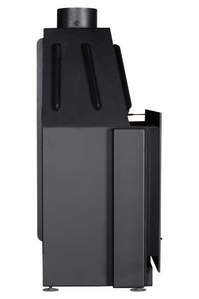 Каминная топка Экокамин Альфа 700-150 B принтинг черный/белый шамот