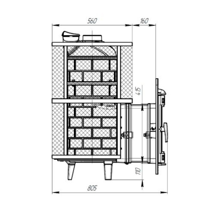 Банная печь ProMetall Атмосфера XL (Про) сетка из нержавеющей стали