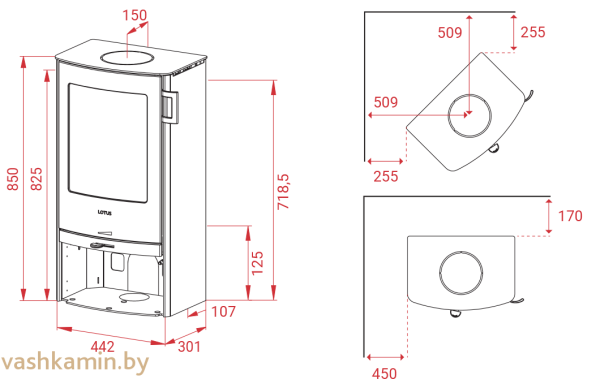 Печь-камин Lotus Jubilee Basic