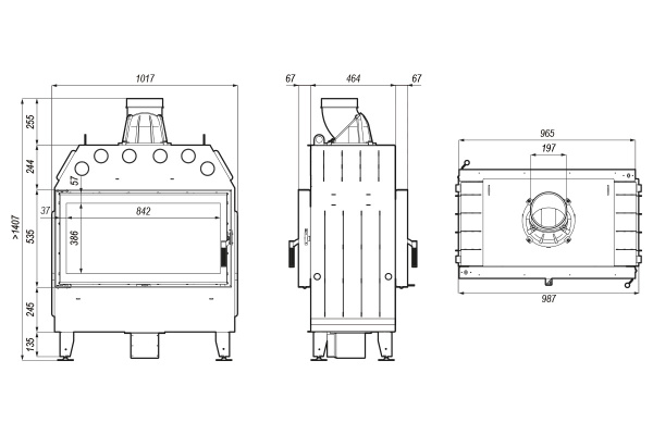 DEFRO HOME  Intra LA Т  Каминная топка