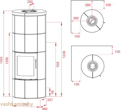 Lotus M2 Indian Night Печь-камин