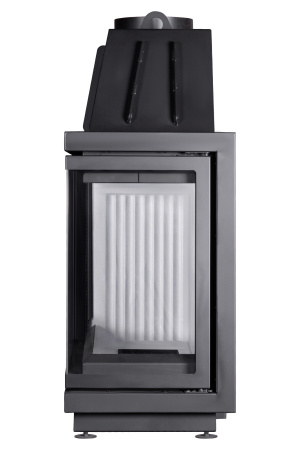 Каминная топка Экокамин Альфа 1000 R/L два стекла правая/левая белый/черный шамот