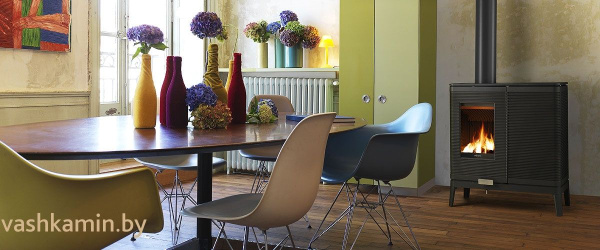 Печь камин на пеллетах Akimix Invicta