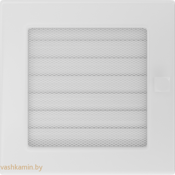 Белая  решетка с жалюзи вентиляционная