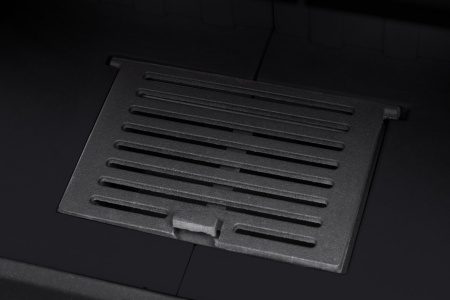 Топка АЛЬФА 800 белый/черный шамот