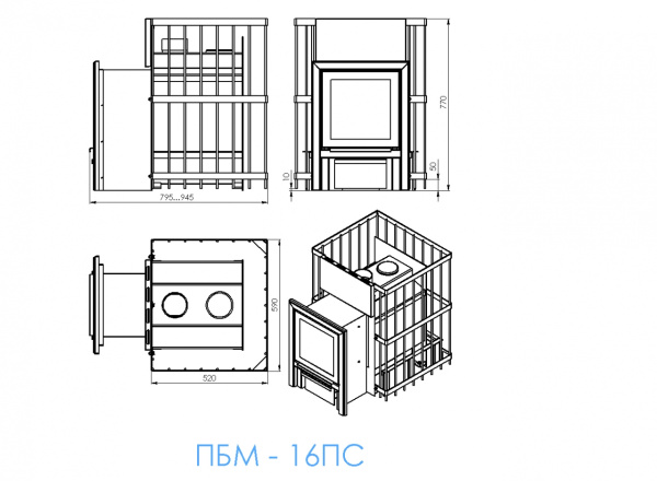 ПЕЧЬ БАННАЯ ПБМ 16 ПС