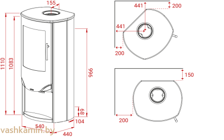 Печь-камин Lotus Prio 5
