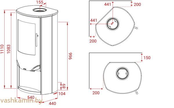 Печь-камин Lotus Prio 5