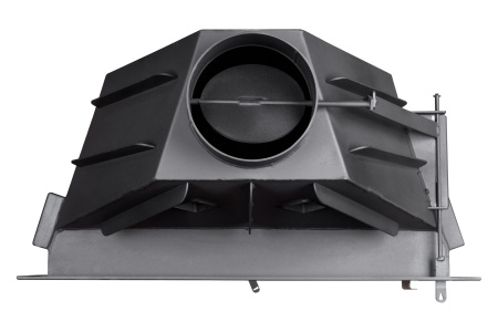 Топка АЛЬФА 800 белый/черный шамот