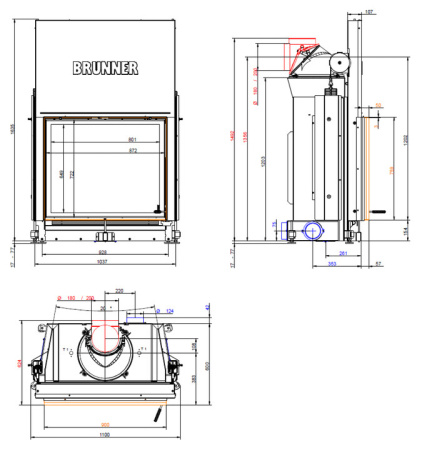 SK 75/90 S04.2 Brunner каминная топка 