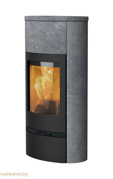 Печь-камин Lotus Jubilee 35 M стеатит c нижней дверцей
