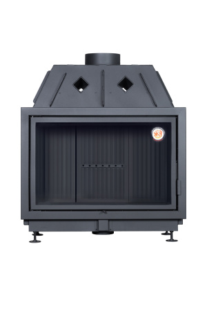 Топка АЛЬФА 1000 белый/черный шамот(подовая)