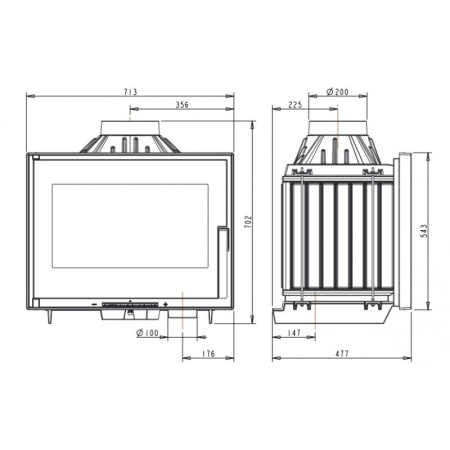 Топка Invicta 700 Air control