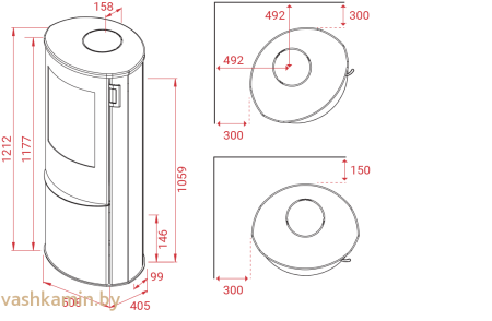 Печь-камин Lotus Liva 6