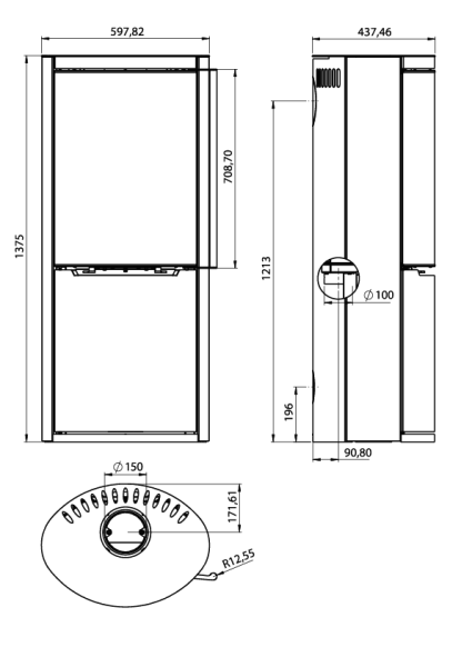 Печь-камин Ember E-19 FG