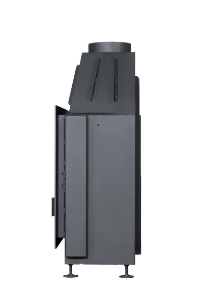 Топка АЛЬФА 1000 белый/черный шамот(подовая)